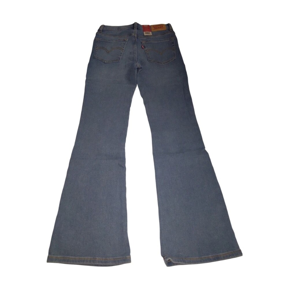 Levi's Girl's 726 Flare High-Rise Slim Wide Leg Jeans  Blue New Size 12 - Picture 2 of 6